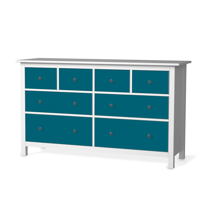 Möbelfolie IKEA Hemnes Kommode 8 Schubladen - Türkisgrün Dark - CR114908