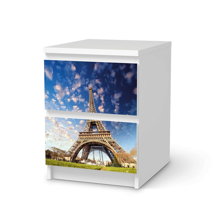 Möbelfolie IKEA Malm Kommode 2 Schubladen - La Tour Eiffel - CR116176