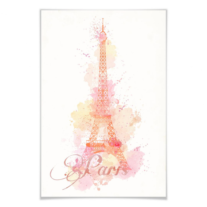 Poster La Tour Eiffel Aquarelle - WA162795