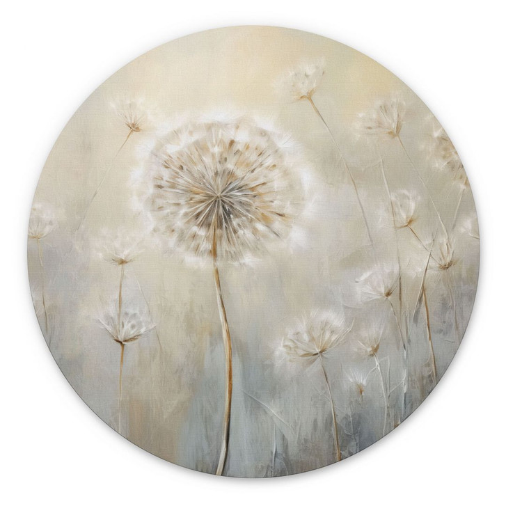 Wandbild Pusteblumen-Traum im Frühling - Paksoylu - Alu-Dibond - Rund - WA422041
