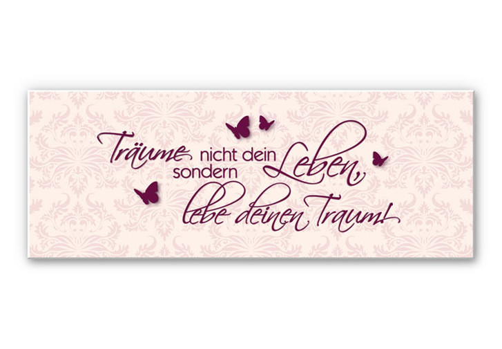 Wandbild Träume nicht dein Leben... Beere - Panorama - WA195977