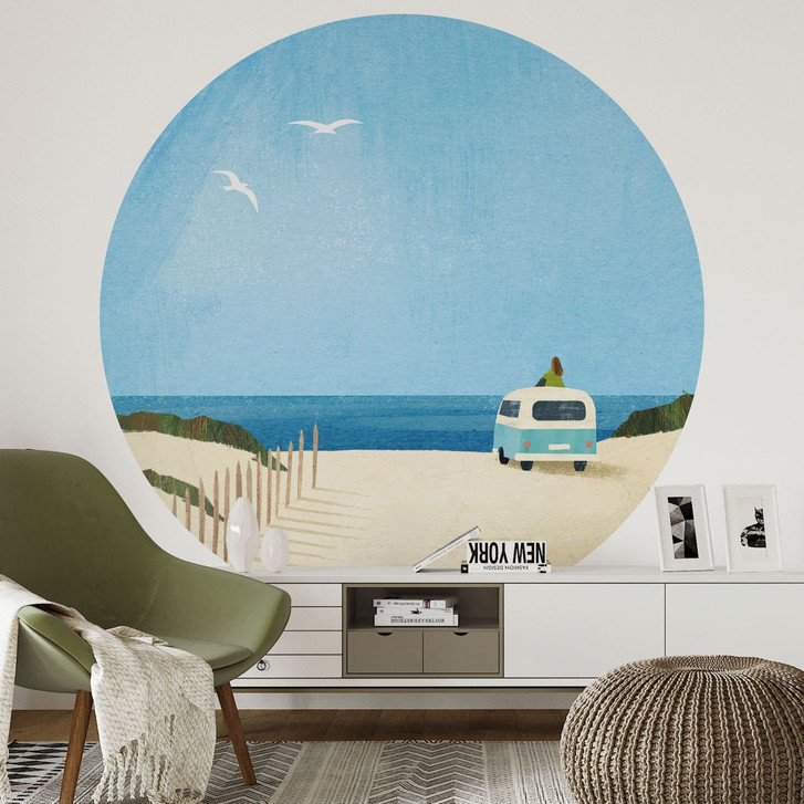 Fototapete Van Life - Urlaub am Meer - Rivers - Rund - Selbstklebend/Vlies - WA470628