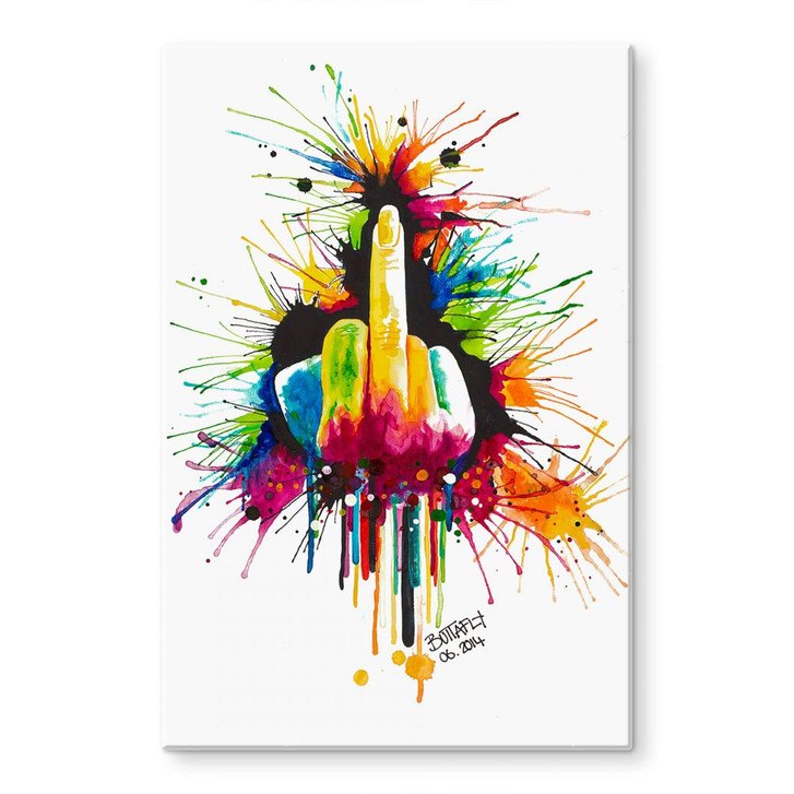 Glasbild Buttafly - Fuck the System - WA121537