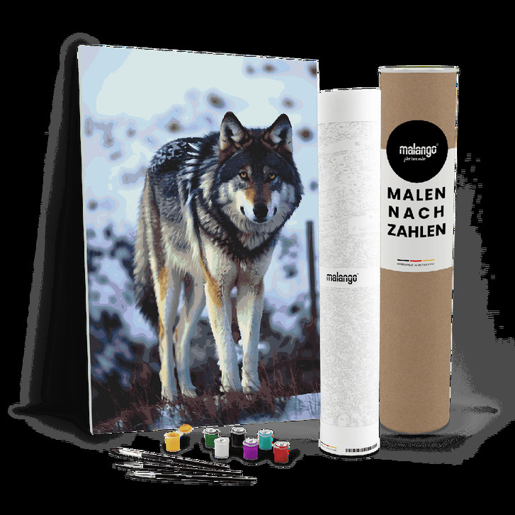 Malen nach Zahlen Leinwandbild - Wolf Walter - WA447722