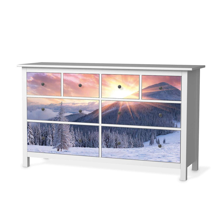 Möbelfolie IKEA Hemnes Kommode 8 Schubladen - Zauberhafte Winterlandschaft - CR114918