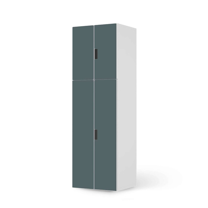 Möbelfolie IKEA Stuva / Malad - 2 grosse Türen und 2 kleine Türen - Blaugrau Light - CR118652