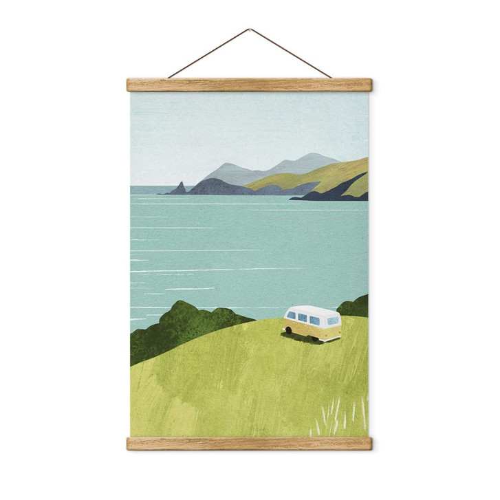 Stoffbild Landschaft - Van Life an der Küste - Rivers - WA411478