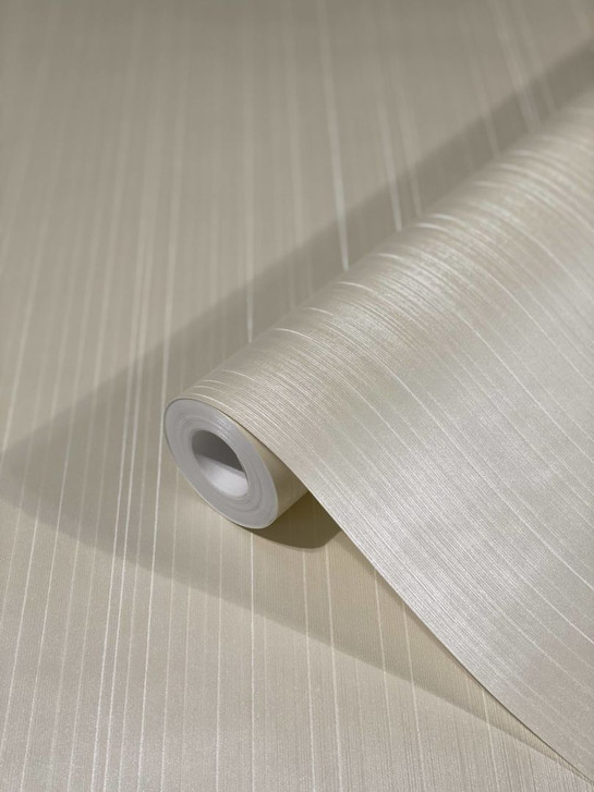 Vliestapete mit glänzenden feinen Streifen und Linien beige Streifen von Harald Glööckler - WA445909