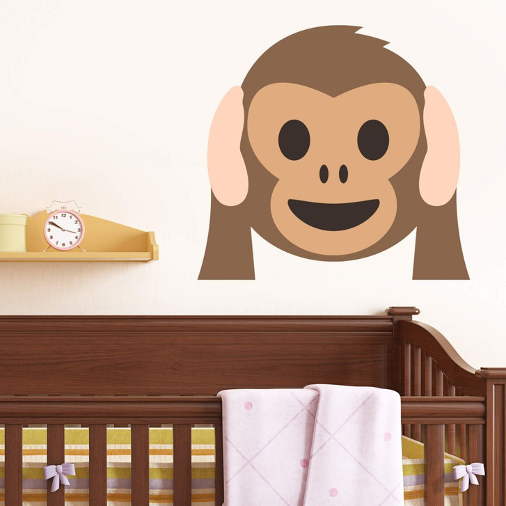 Wandtattoo Emoji Hear No Evil Monkey - WA209160
