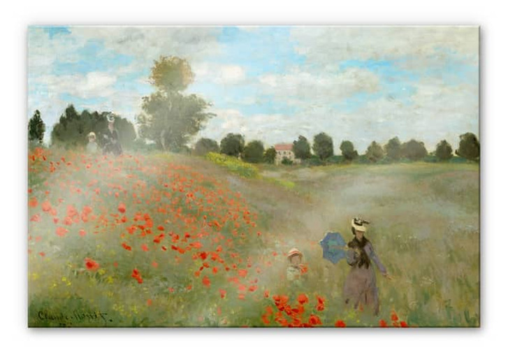 Acrylglasbild Monet - Mohnfeld bei Argenteuil - WA475650