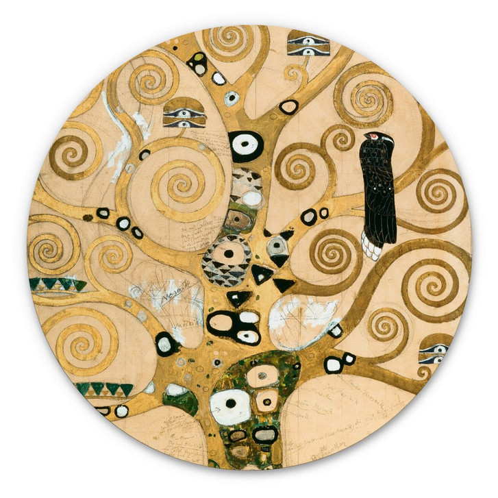 Alu-Dibond Klimt - Der Lebensbaum - Rund - WA352114