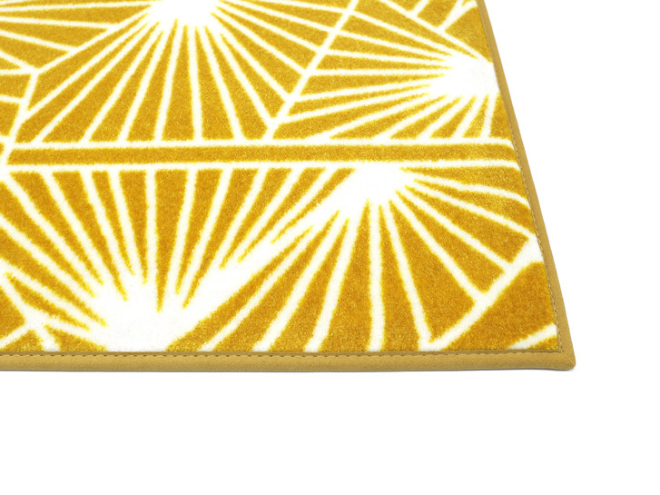 Dixie Velours Paspelteppich Wunschmass in Mango - TS498395