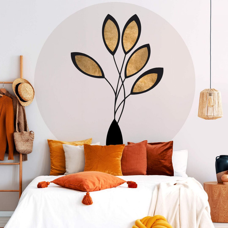 Fototapete Kubistika - Cinco - Rund - Selbstklebend/Vlies - WA297551