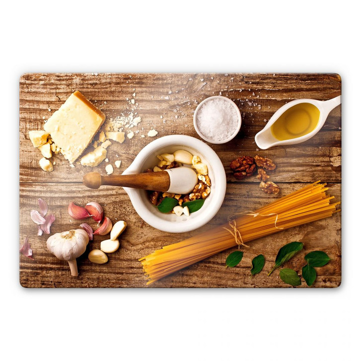 Glasbild Laercio - Pesto Rezept - WA124559