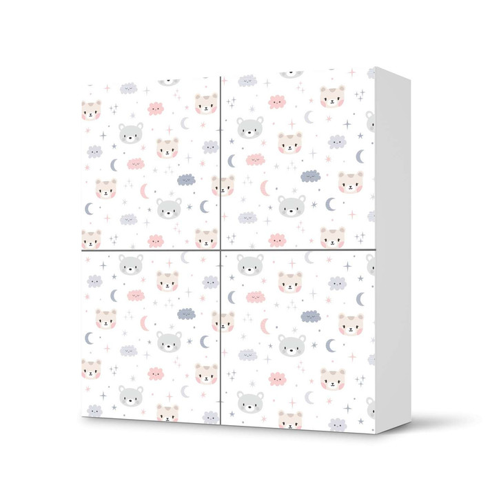 Klebefolie IKEA Besta Schrank 4 Türen - Sweet Dreams - CR110887