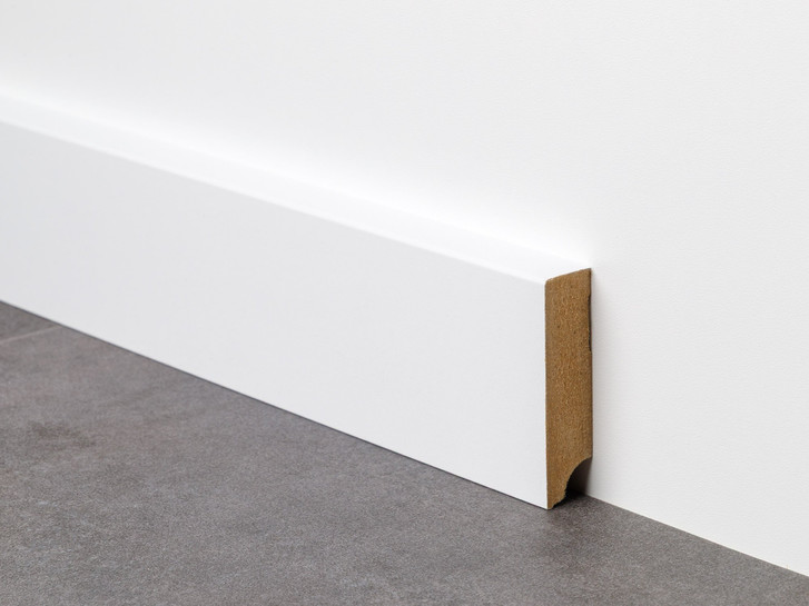 MDF Profil-Sockelleiste M631 Cube in Weiss 1.95m - TS540357