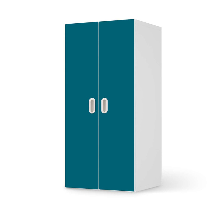 Möbelfolie IKEA Stuva / Fritids Schrank - 2 grosse Türen - Türkisgrün Dark - CR117897