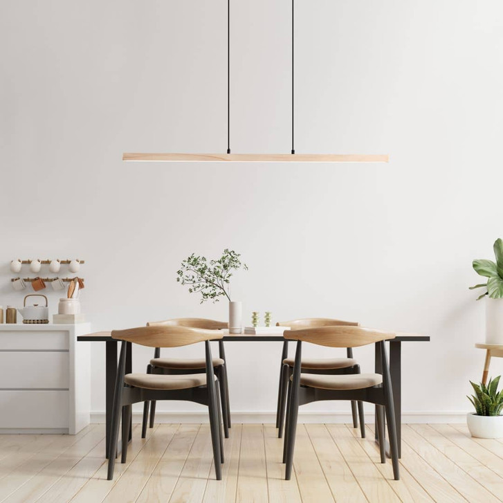 Pendelleuchte Anabelle, braun, 150 x 103 cm, Holz Pendelleuchte - WA438500