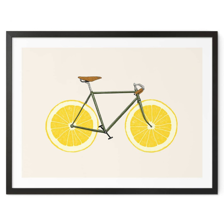 Poster Fahrrad mit Zitronen - Bodart - WA406332