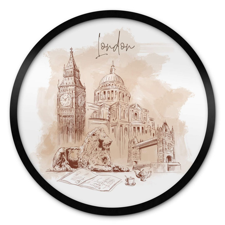 Poster Love your City - London - Rund - WA349450