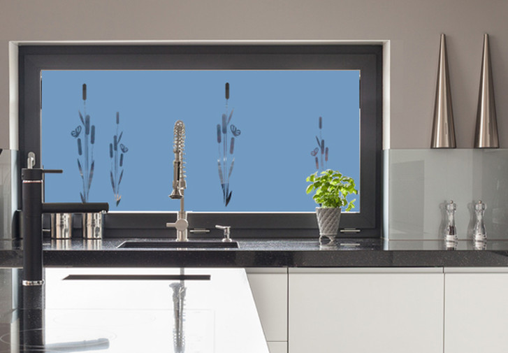 Sichtschutz Schmetterlinge im Schilf - CG10320