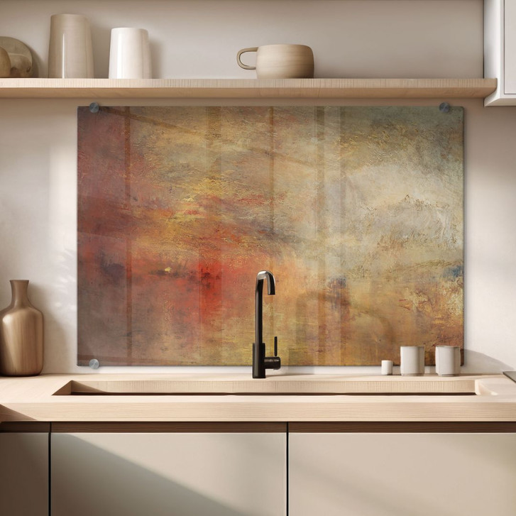 Spritzschutz Turner - Sonnenuntergang über einem See - WA486145