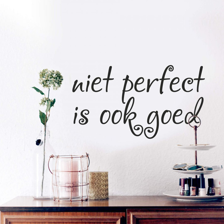 Wandtattoo Niet perfect is ook goed - WA216450