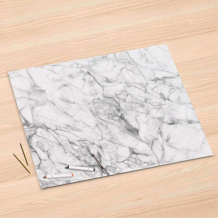 Folienbogen (120x80cm) - Marmor weiss - CR106426