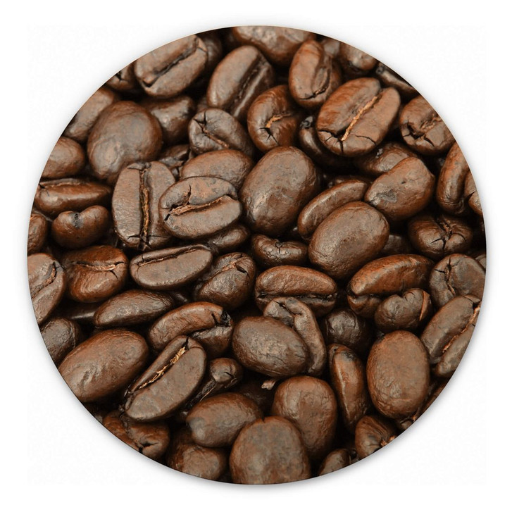 Holzbild Aroma Kaffeebohnen - Rund - WA332813