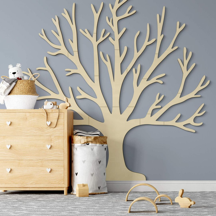 Holzdeko Pappel XXL-Baum des Lebens (19-teilig - 180x180cm) - WA299857