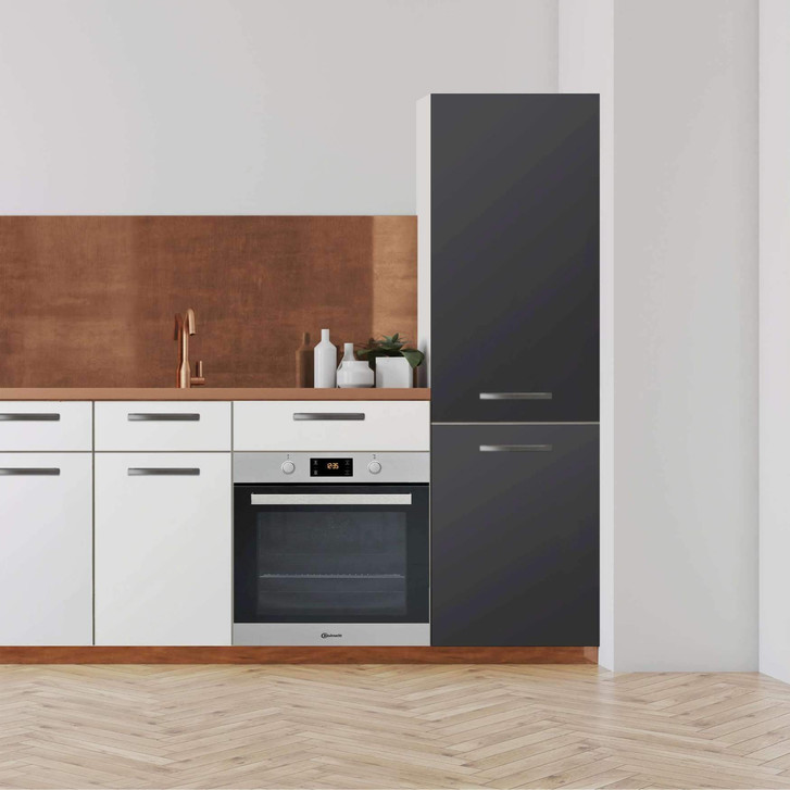Klebefolie - Hochschrank (60x200cm) - Grau Dark - CR110734