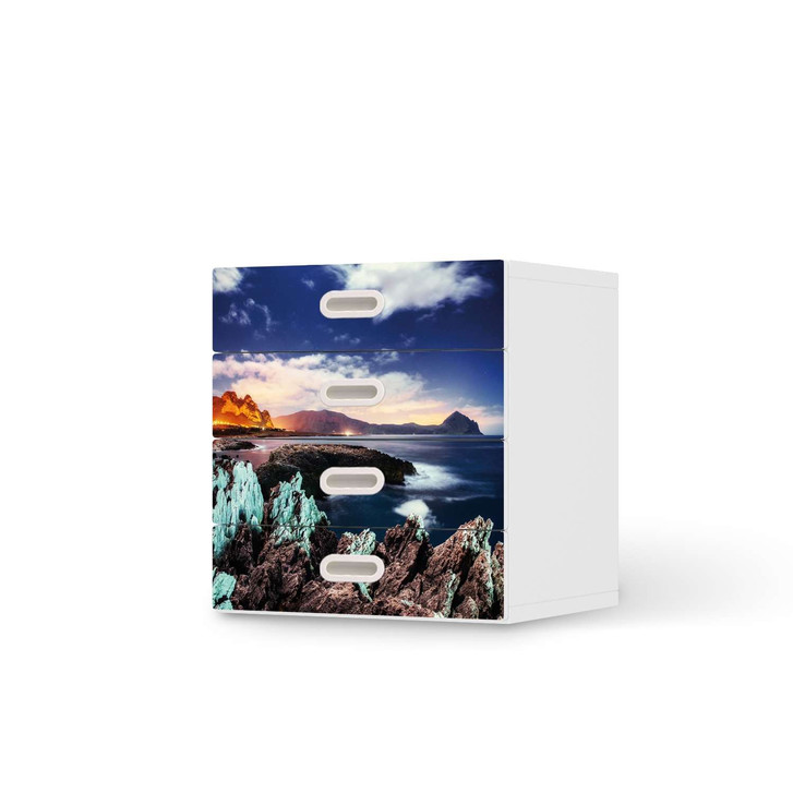 Klebefolie IKEA Stuva / Fritids Kommode - 4 Schubladen - Seaside - CR112045