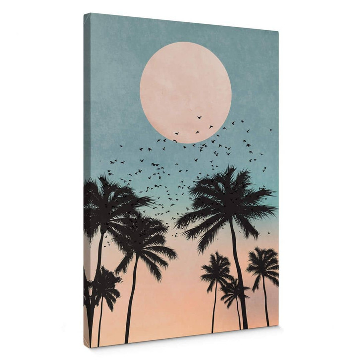 Leinwandbild Kubistika - Sonnenuntergang - WA367696