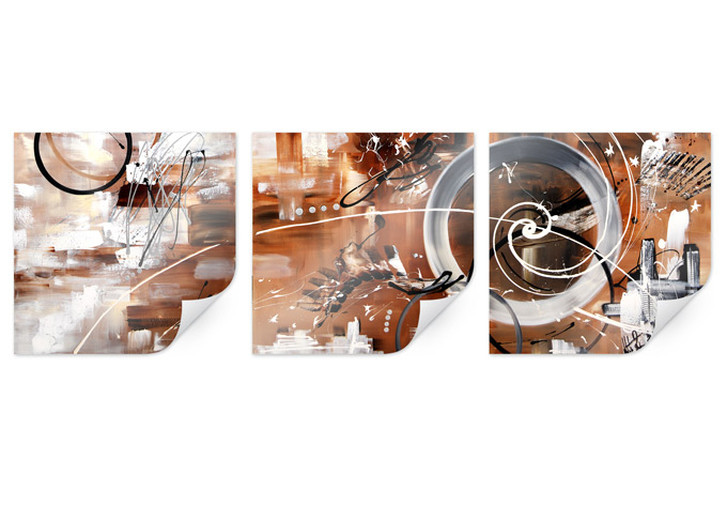 Poster Fedrau - Im Kreis (3-teilig) - WA160371