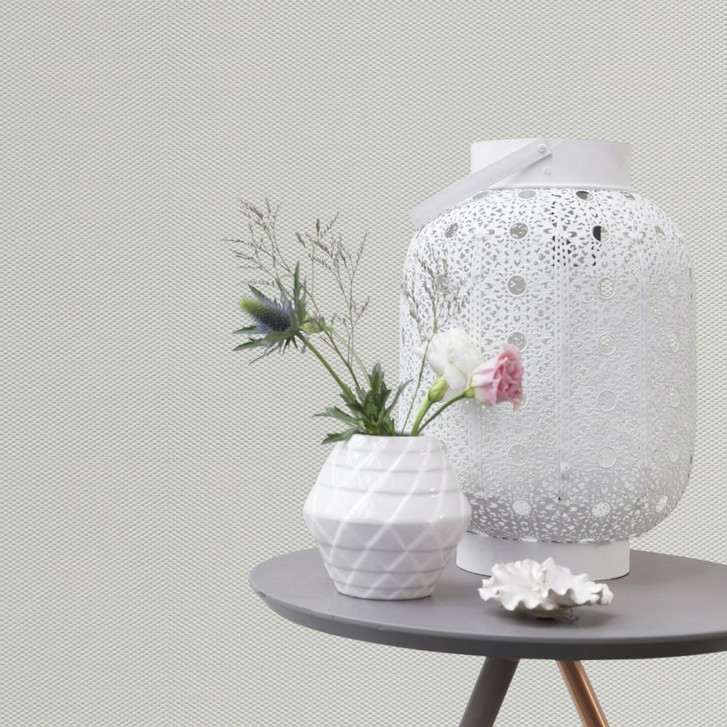 Unitapete, Mustertapete mit Struktur Bauhaus weiss - WA409891