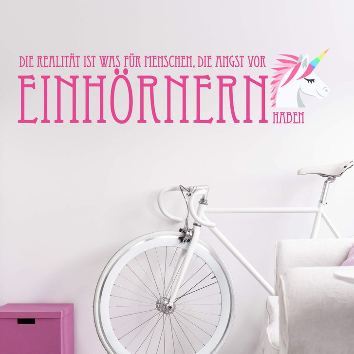 Wandtattoo Die Realität ist was für Menschen... - WA208314