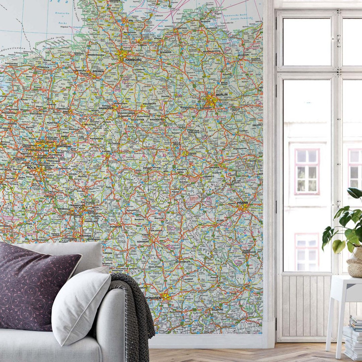 Fototapete Falk - Deutschland Landkarte - WA295066