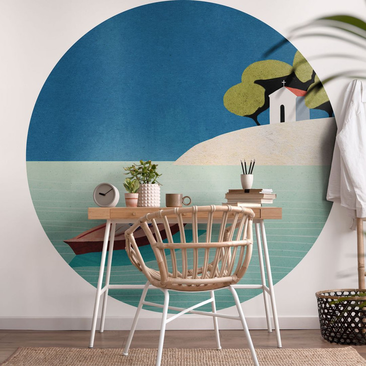 Fototapete Siesta im Sommer - Rivers - Rund - Selbstklebend/Vlies - WA470572