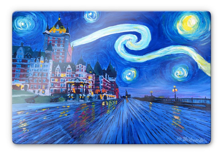 Glasbild Bleichner - Starry Night in Quebec - WA244822