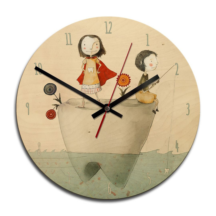 Holz-Wanduhr - Loske - Zahn - WA233502