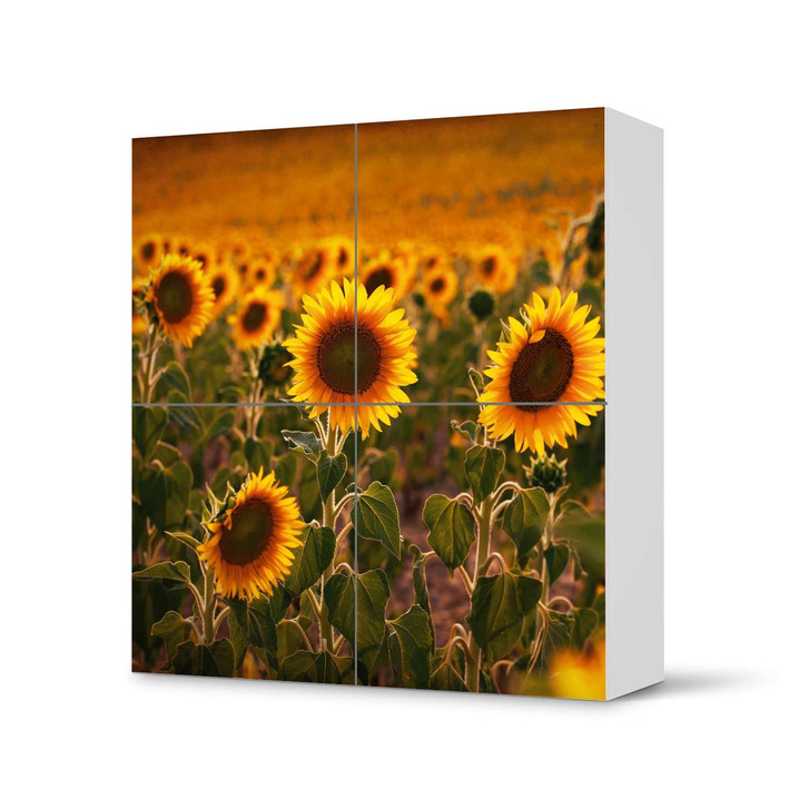 Klebefolie IKEA Besta Schrank 4 Türen - Sunflowers - CR110885