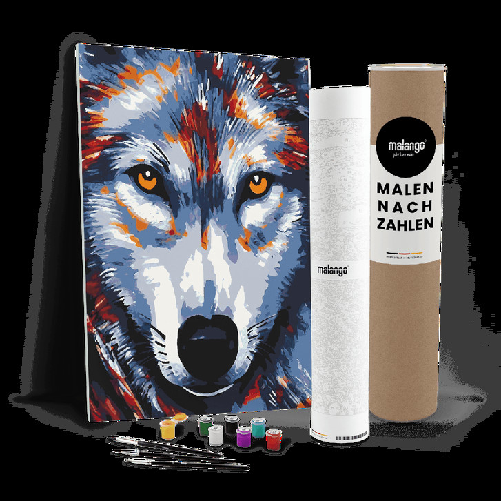 Malen nach Zahlen Leinwandbild - Wolf Whitney - WA447732