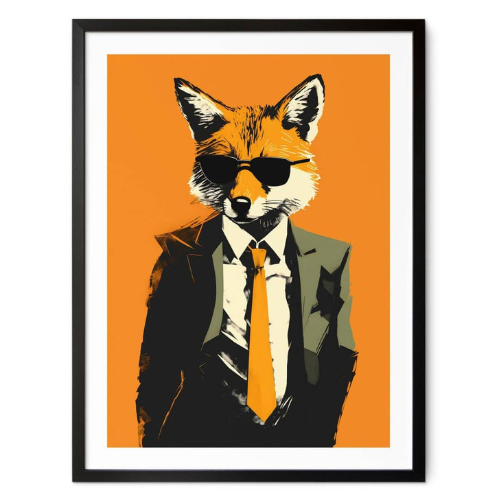Poster Cooler Fuchs im Anzug - Magnusson - WA427582