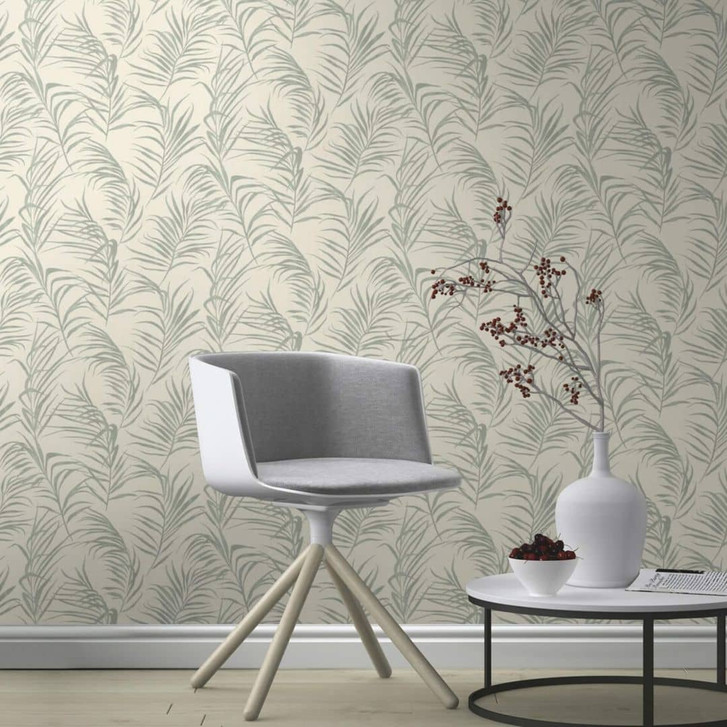 Rasch Vliestapete, Mustertapete Barbara Home Collection III grüngrau - WA510359