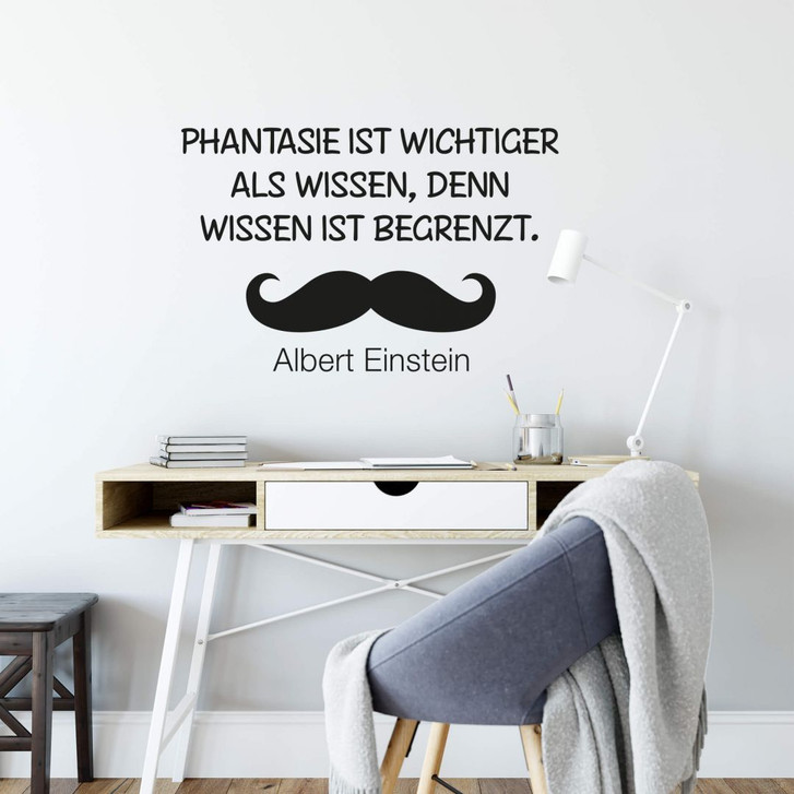Wandtattoo Phantasie ist wichtiger... 02 - WA217176