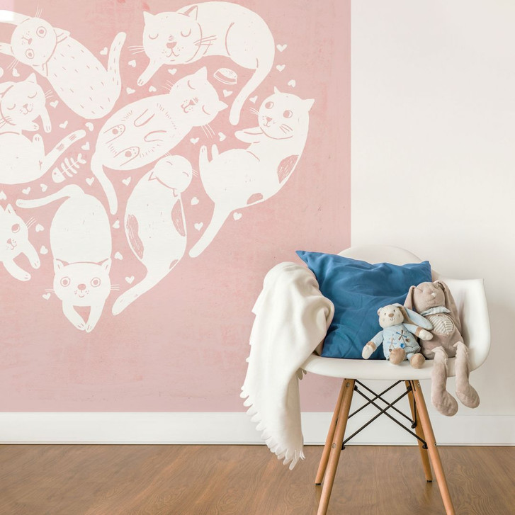 Fototapete Loske - Cat Heart - WA226815
