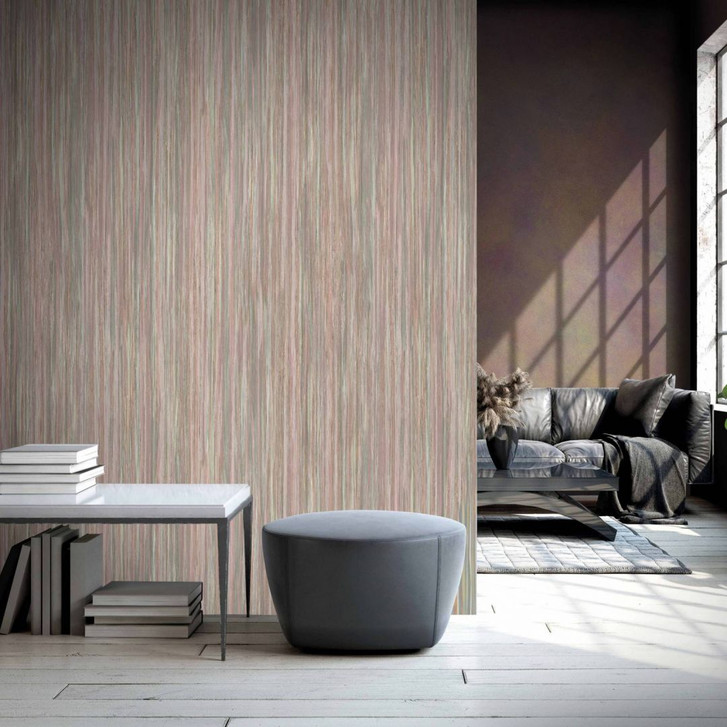Fototapete mit grafischem Streifenmuster, Beige Streifen 3.40 x 1.06 m - WA448917