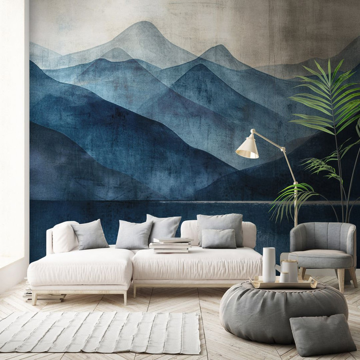 Guido Maria Kretschmer Fototapete Indigo Silence- Art Edition 2 blau - WA484377