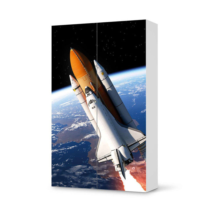 Klebefolie IKEA Besta Schrank 2 Türen (hoch) - Space Traveller - CR109317