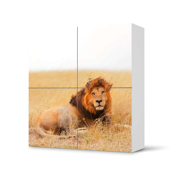 Klebefolie IKEA Besta Schrank 4 Türen - Lion King - CR110853